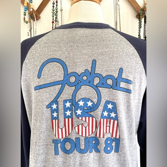 Vintage Other - 1980s Vintage Foghat Raglan Tour Shirt Foghat Touring America 81